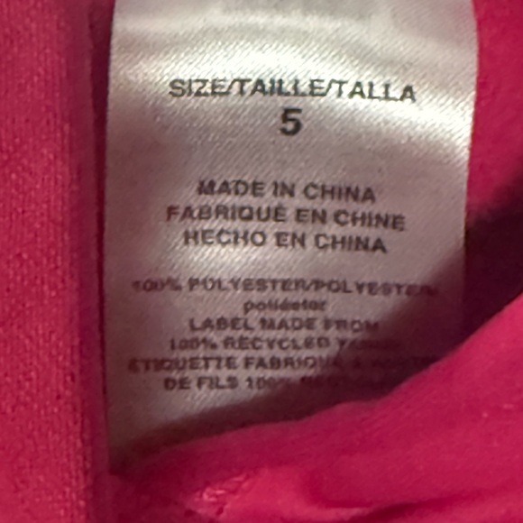 Adidas Kids Fuchsia Hoodie with Multicolor Logo - Picture 5 of 5